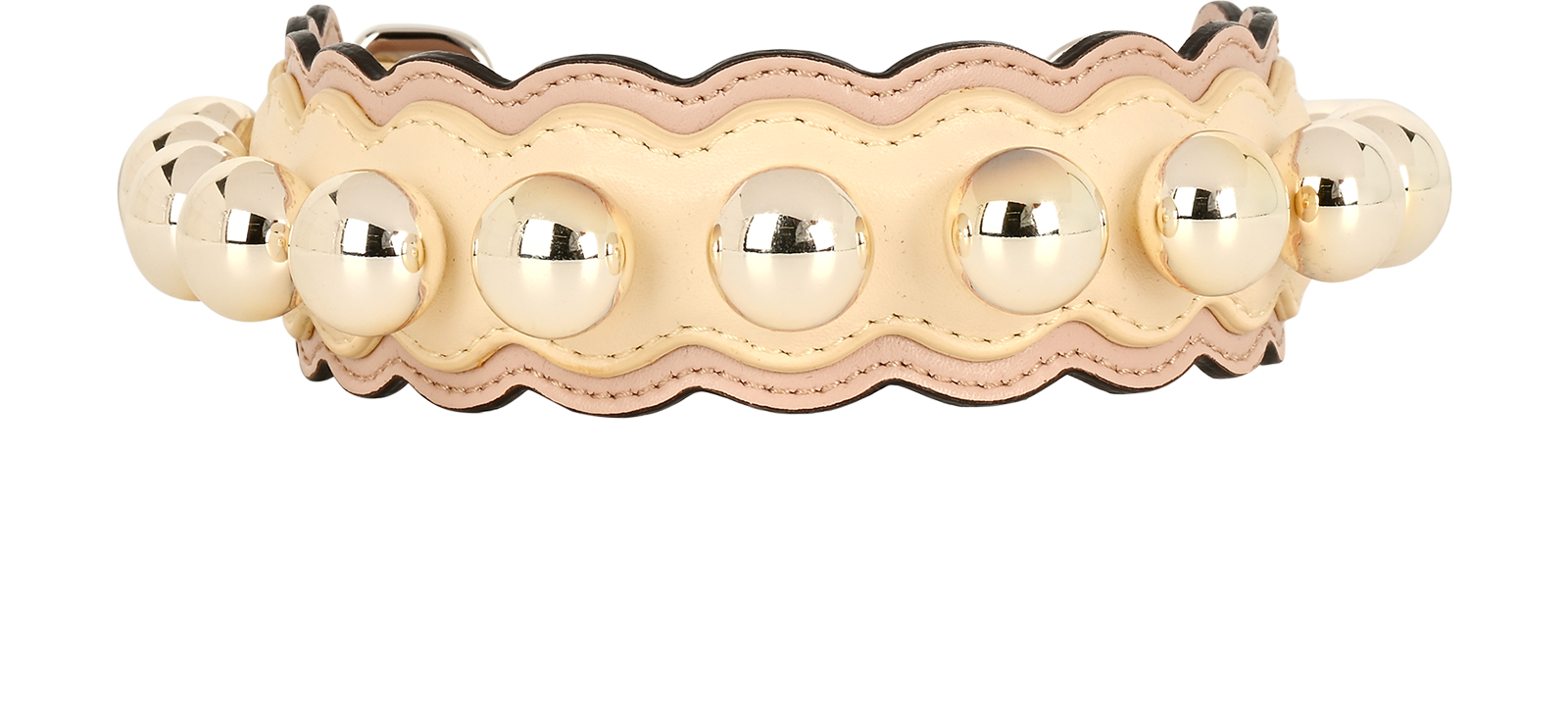 Fendi Strap You Short Strap, &pound;110, Accessories, Cream/Pink, Leather, Back view